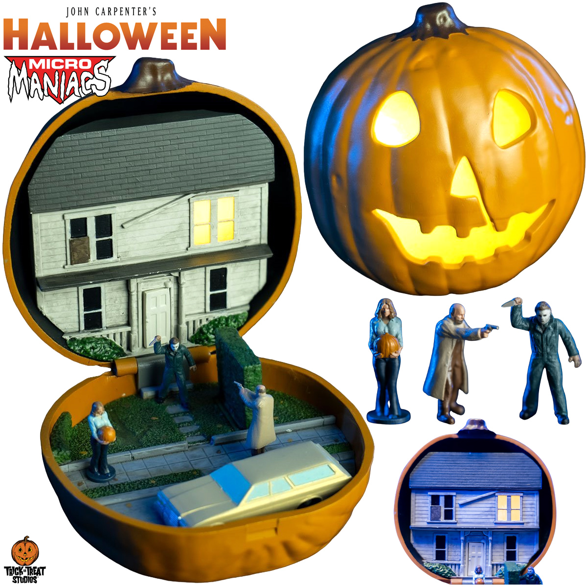 Playset Micro Maniacs da Casa de Michael Myers em Halloween - A Noite do Terror (1978)