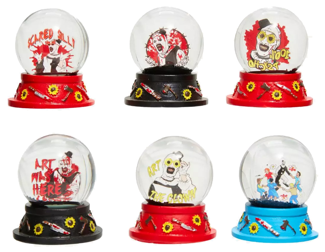 Mini Globos de Neve Palhaço Art do Filme Terrifier 2 (Blind Box)