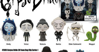 Chaveiros 3D Foam Bag Clips A Noiva Cadáver (Corpse Bride) de Tim Burton (Blind Bag)