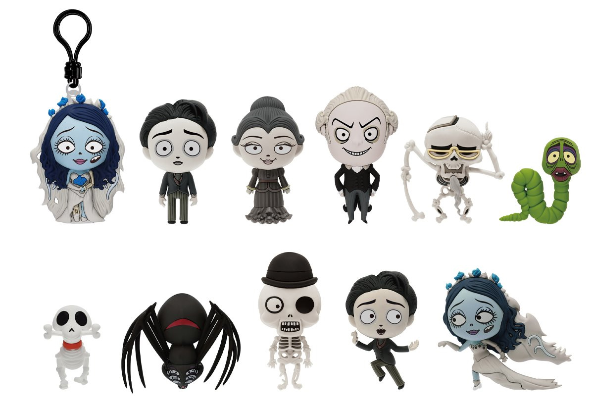 Chaveiros 3D Foam Bag Clips A Noiva Cadáver (Corpse Bride) de Tim Burton (Blind Bag)