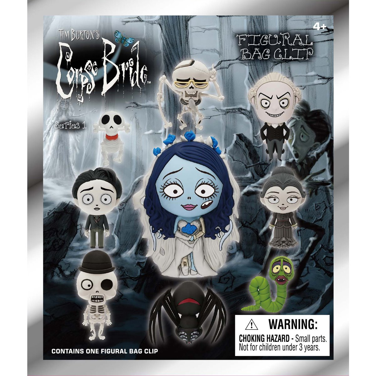 Chaveiros 3D Foam Bag Clips A Noiva Cadáver (Corpse Bride) de Tim Burton (Blind Bag)