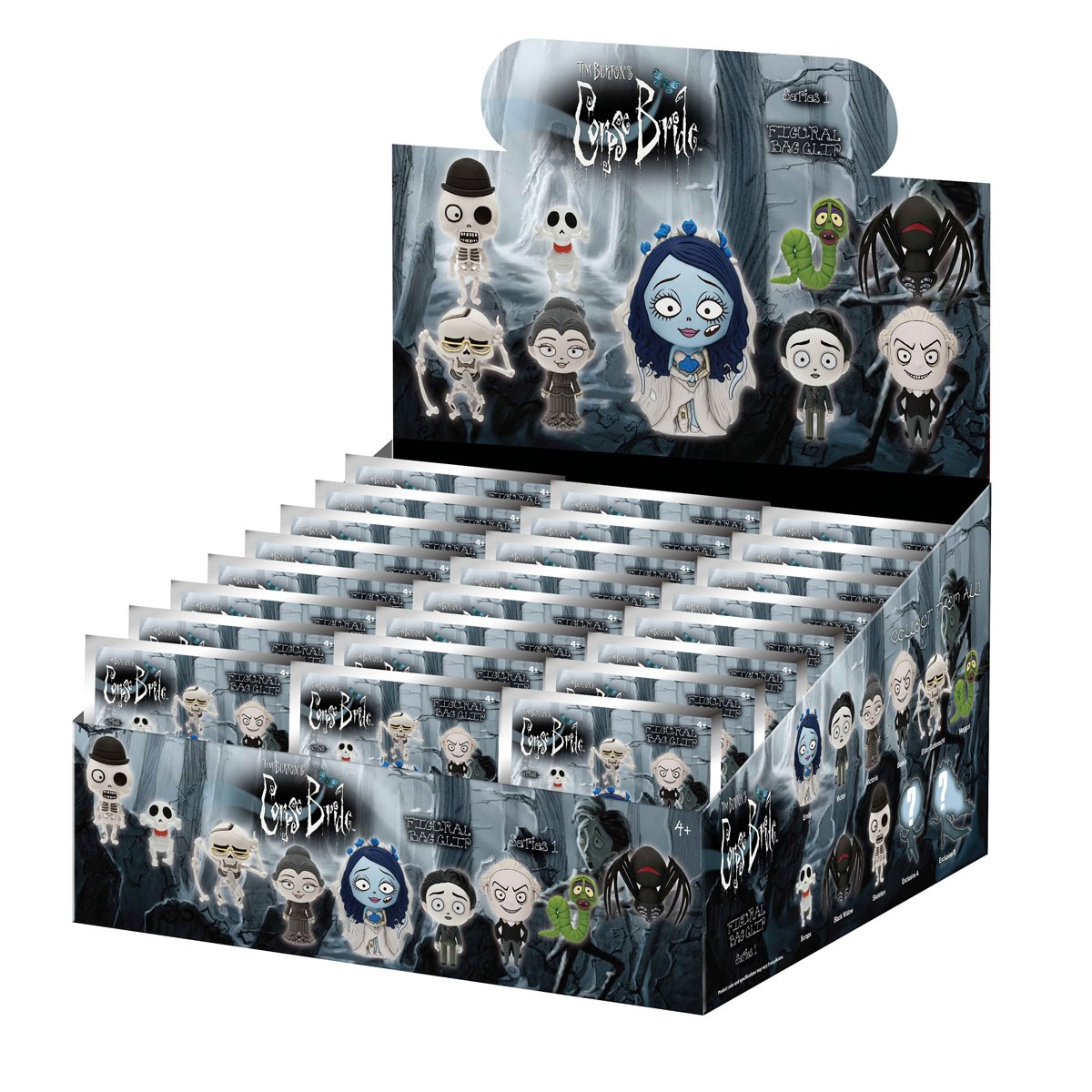 Chaveiros 3D Foam Bag Clips A Noiva Cadáver (Corpse Bride) de Tim Burton (Blind Bag)