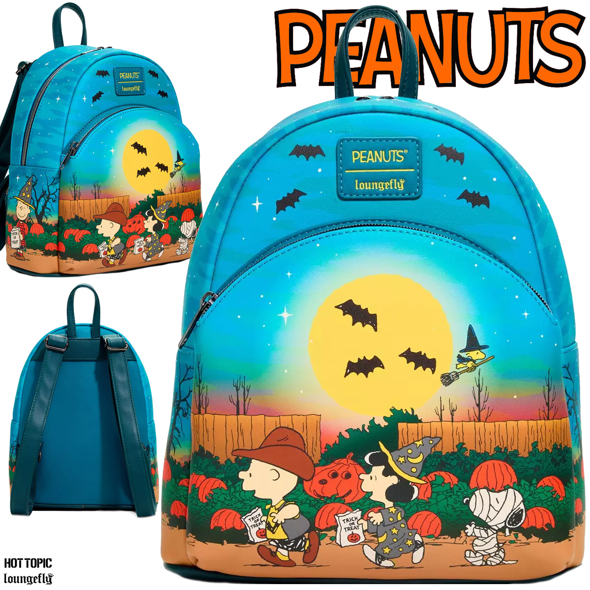 Mini-Mochila Peanuts: Gostosuras ou Travessuras no Halloween