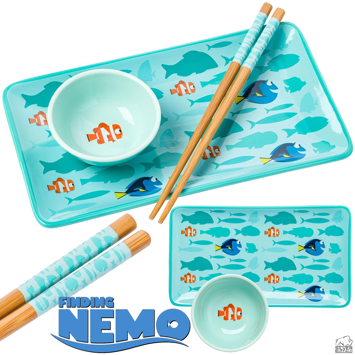 Conjunto de Sushi Procurando Nemo e Dory (Pixar)