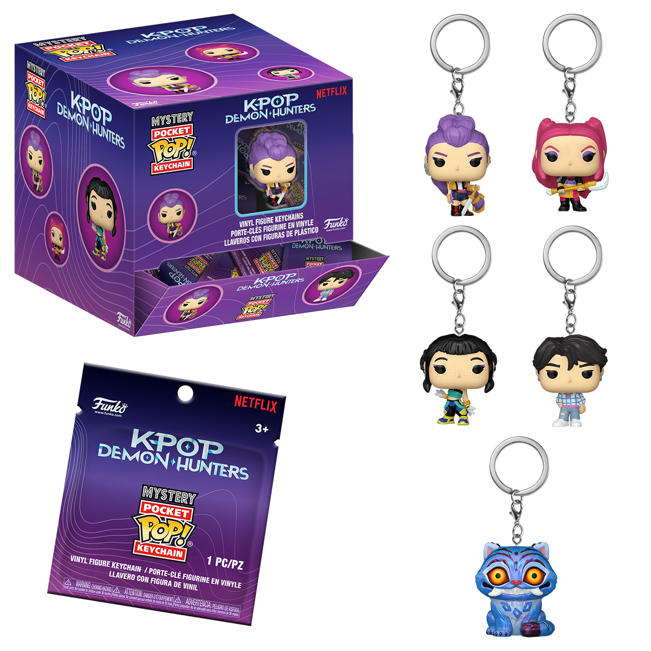 Chaveiros Guerreiras do K-Pop Mystery Pocket Pop! (Funko)