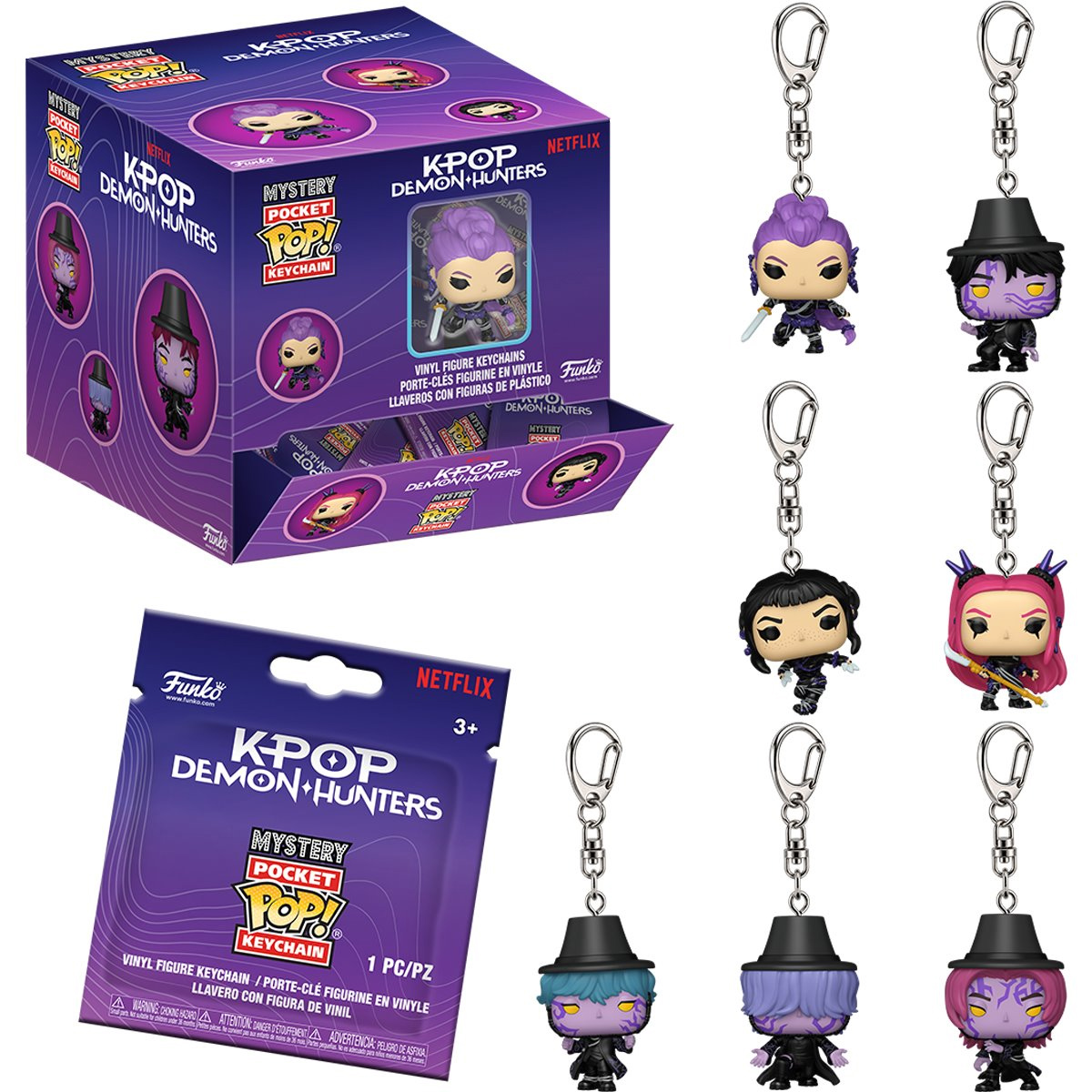 Chaveiros Guerreiras do K-Pop Mystery Pocket Pop! (Funko)