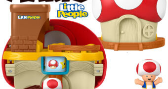 Playset Little People Casa do Toad Interativo (Super Mario Bros.)