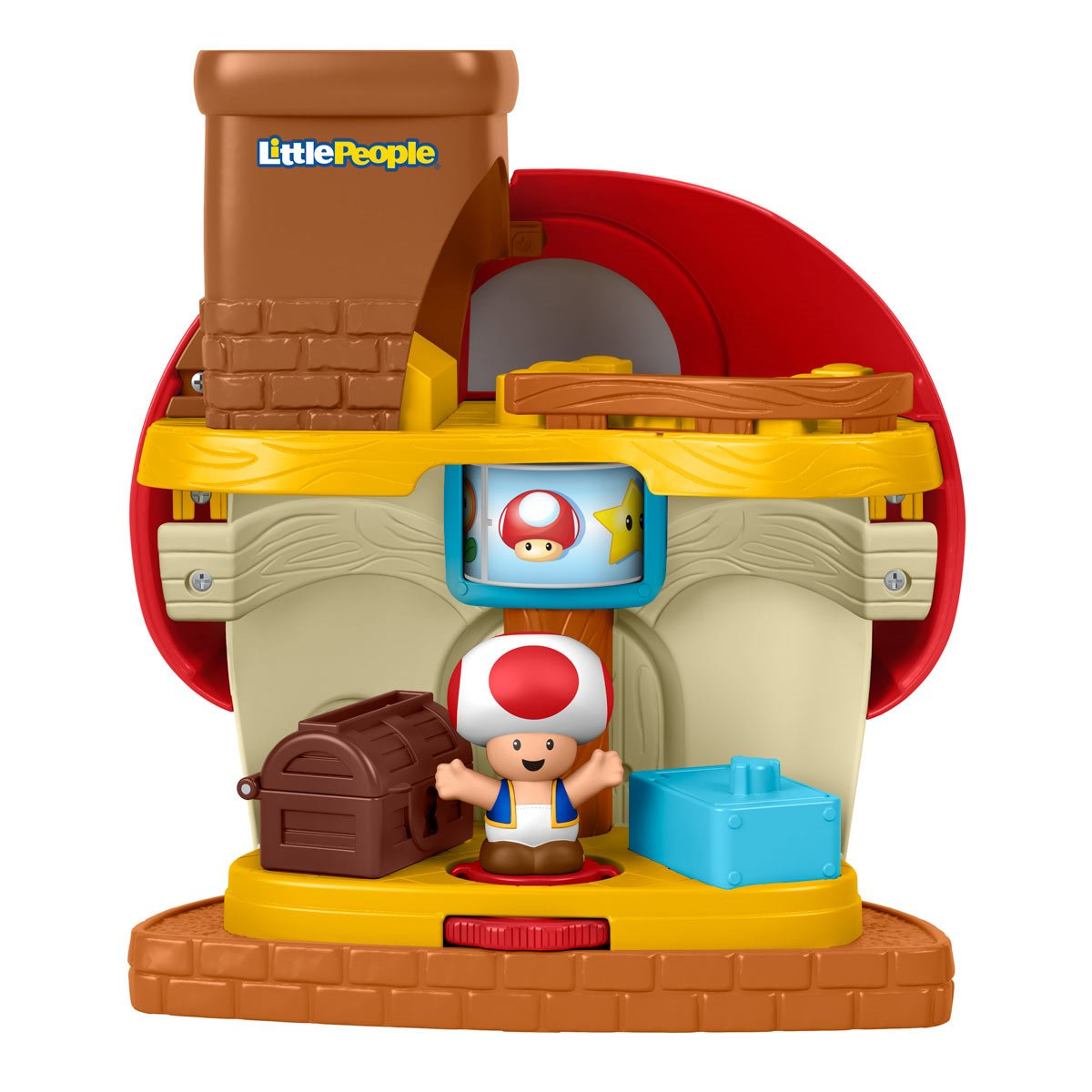 Playset Little People Casa do Toad Interativo (Super Mario Bros.)