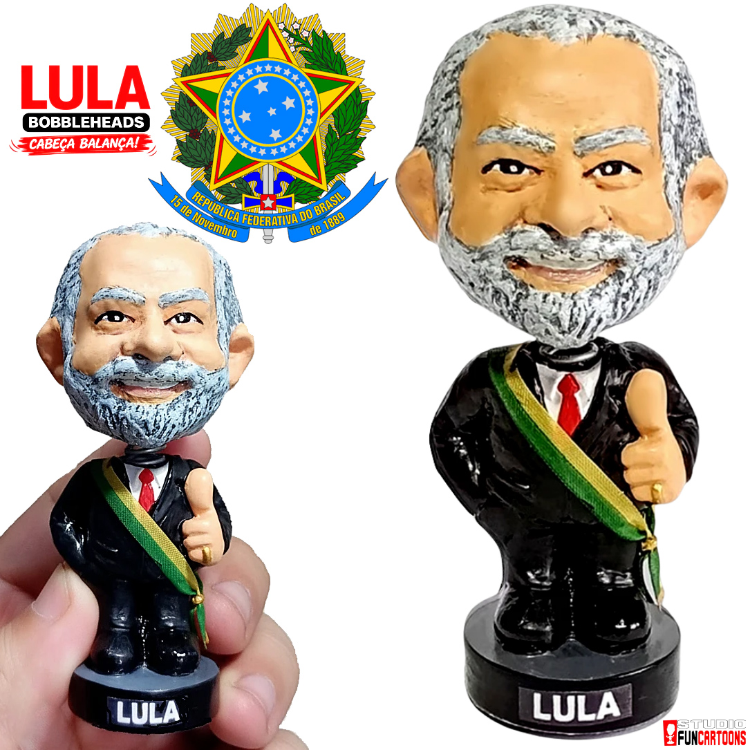 Boneco Bobble Head Presidente Lula, Eleito com mais de 64 Milhões de Votos!