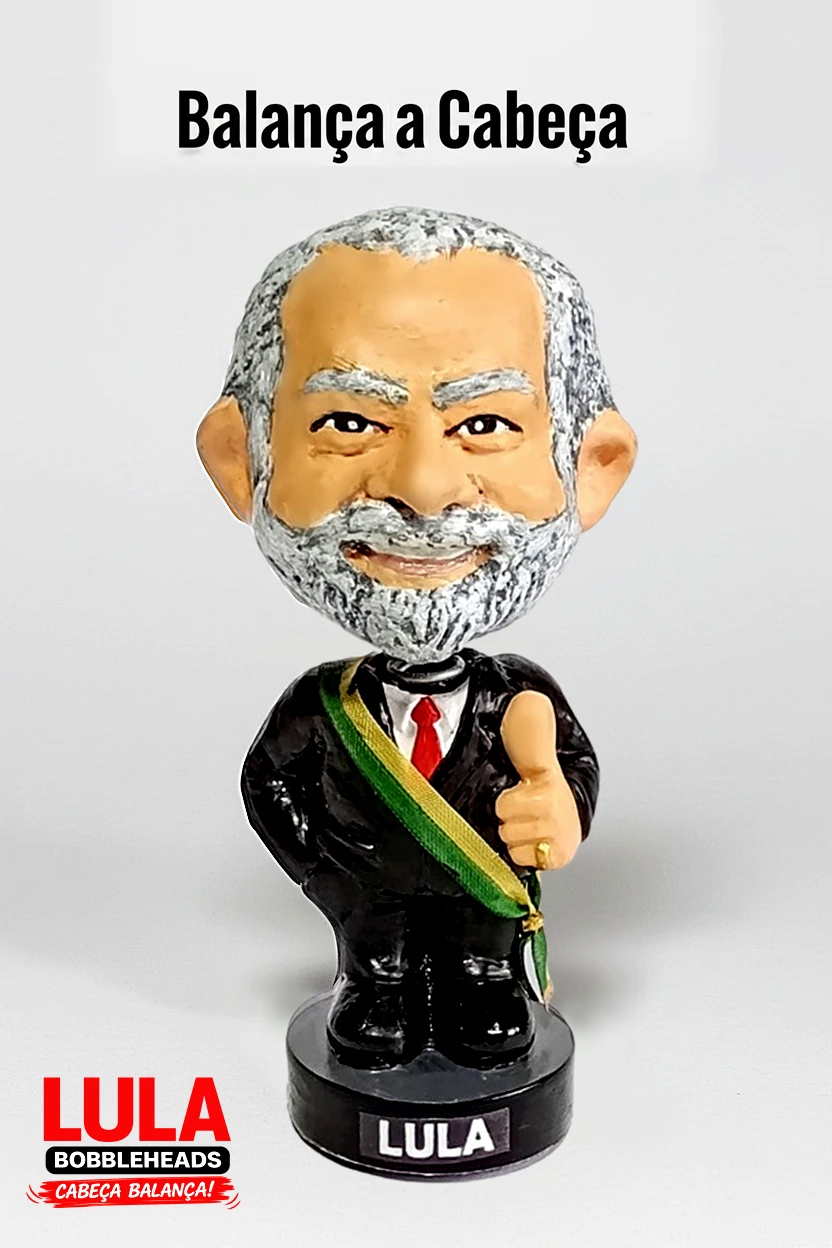 Boneco Bobble Head Presidente Lula, Eleito com mais de 64 Milhões de Votos!