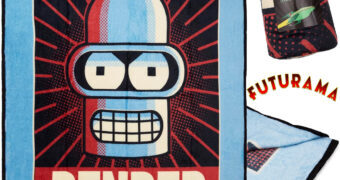Cobertor de Lance Robô Bender de Futurama