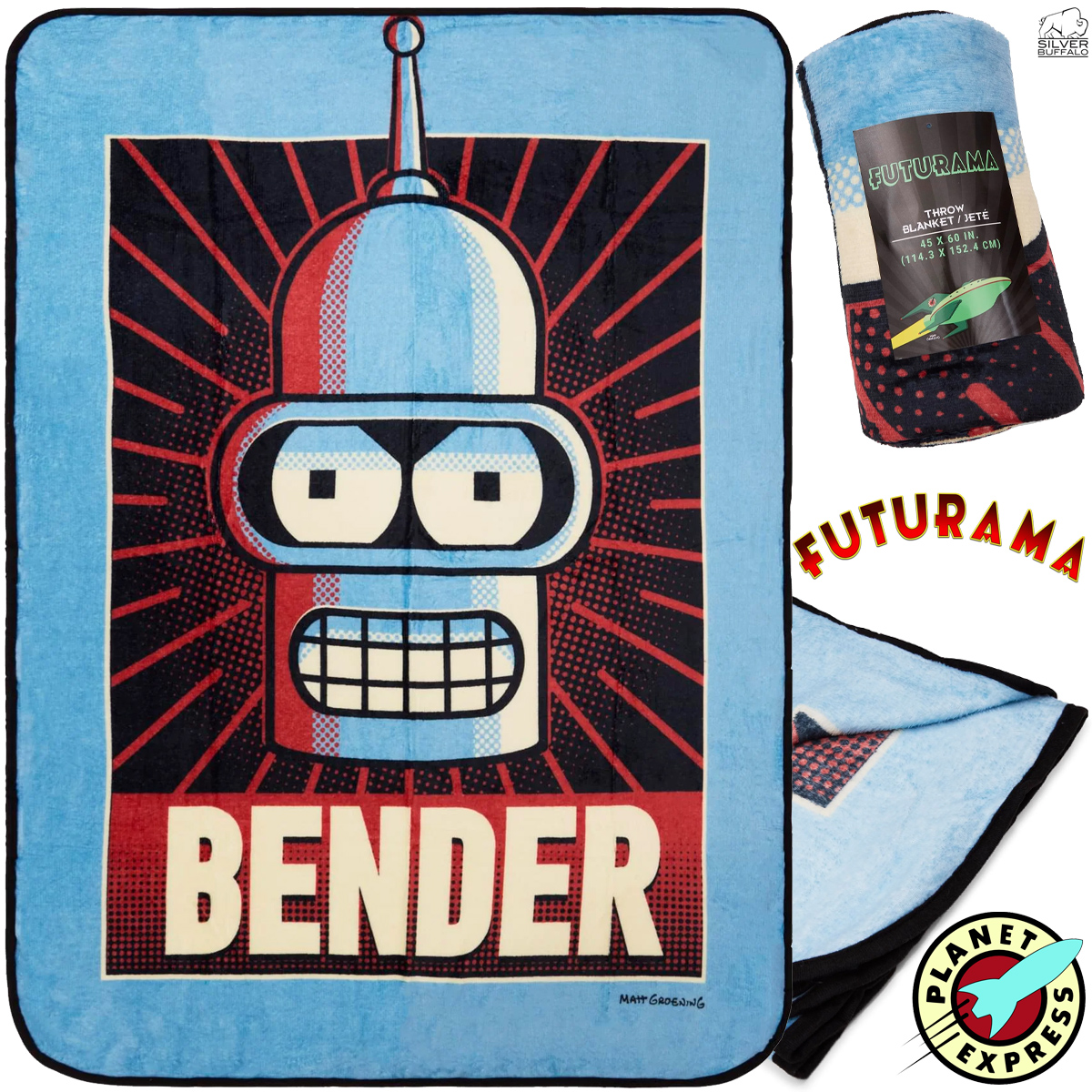 Cobertor de Lance Robô Bender de Futurama