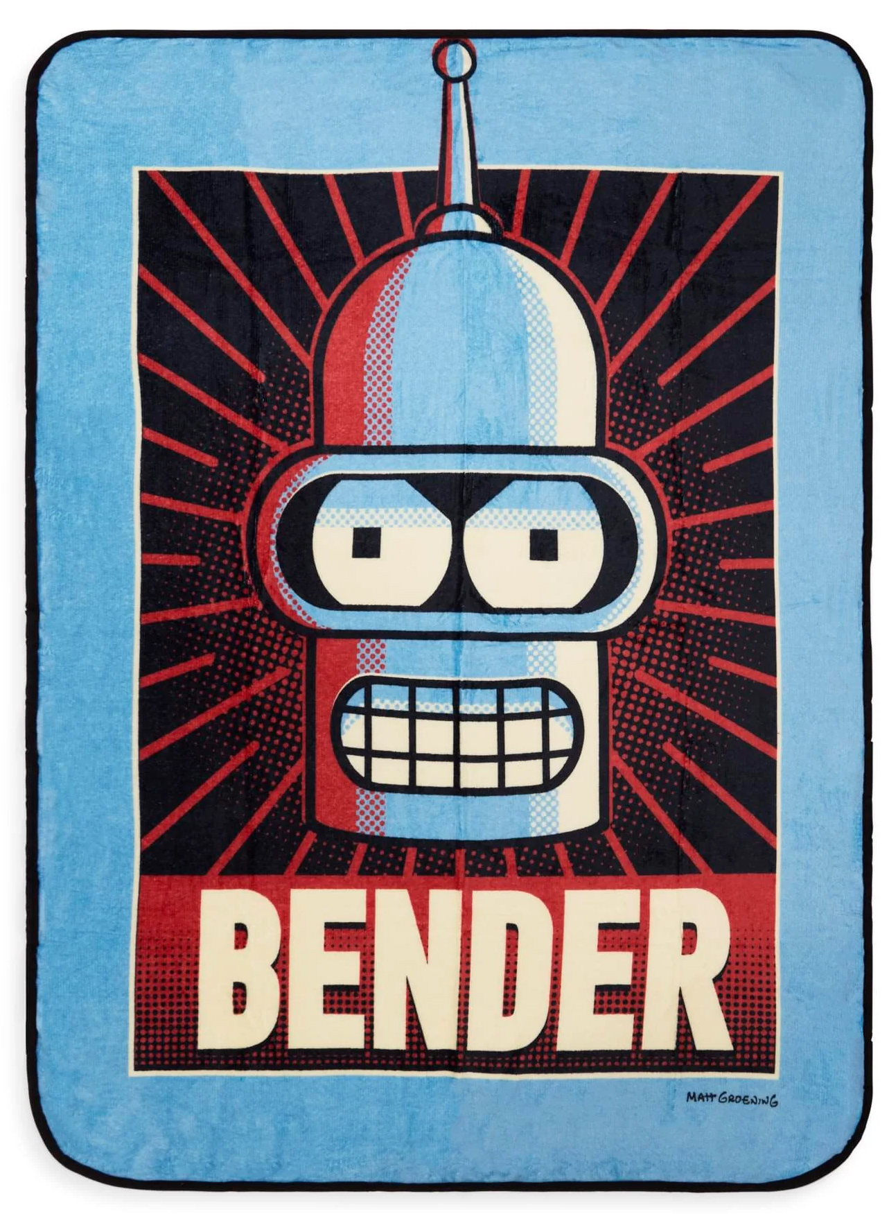 Cobertor de Lance Robô Bender de Futurama