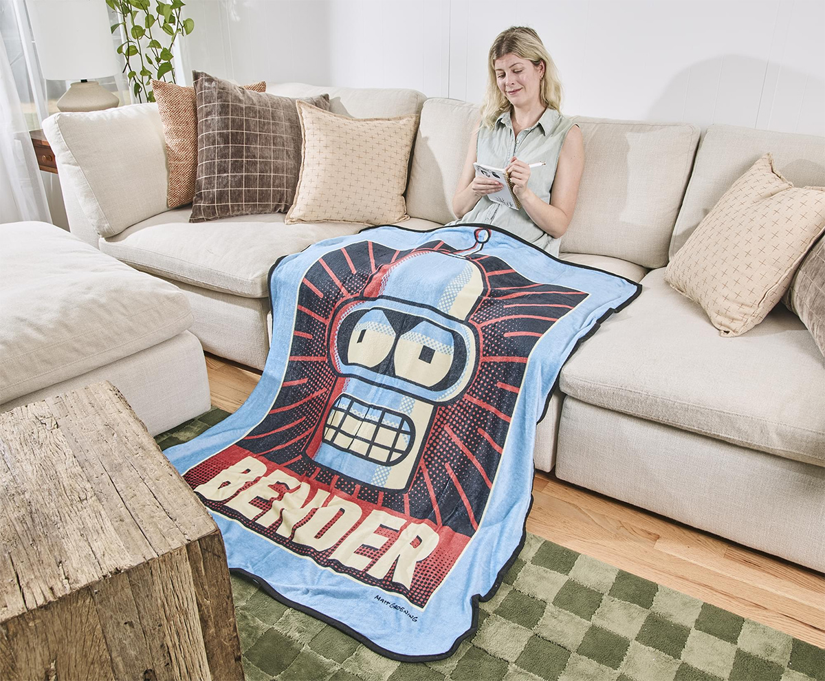 Cobertor de Lance Robô Bender de Futurama