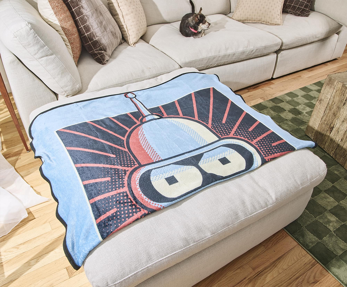 Cobertor de Lance Robô Bender de Futurama